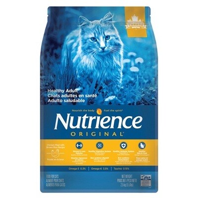 Nutrience Original Healthy Adult, Chicken Meal With Brown Rice Recipe Cat 2.5 Kg/5.5Lb