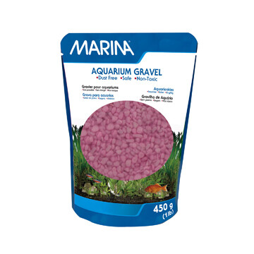 Marina Decorative Aquarium Gravel, Pink, 450 G (1 Lb)