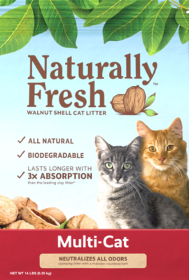 Naturally FreshClumping Unscented Walnut Multi-Cat Litter