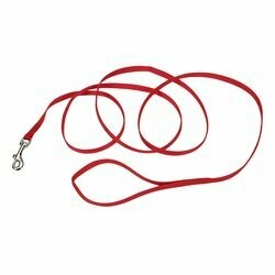 Coastal Single-Ply Dog Leash - 3/8in x 6ft Red