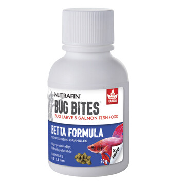 Nutrafin Bug Bites Betta Formula 0.5 1.5 mm granules 30 g (1.0 oz)