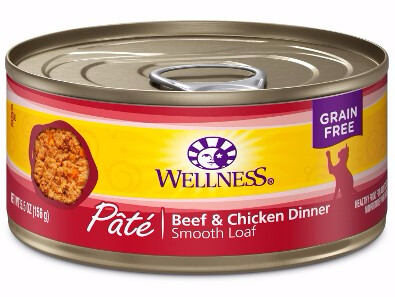 Wellness Complete Health Pâté Beef & Chicken Dinner Wet Cat Food, 5.5Oz