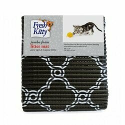 Royal Pet Fresh Kitty Black & White Decorative Jumbo Foam Litter Mat 40 X 25