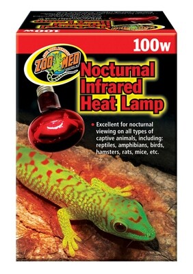 Zoo Med Red Infrared Heat Lamp 100W (Rs-100)