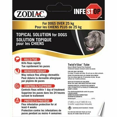 Zodiac Infestop Topical Flea Adulticide For Dogs Over 25Kg