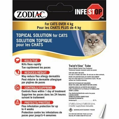 Zodiac Infestop Topical Flea Adulticide For Cats Over 4Kg