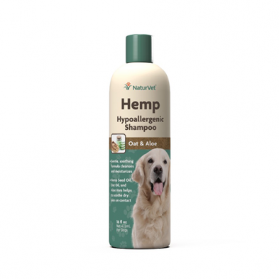 NaturVet Hemp Hypoallergenic Shampoo 16 oz