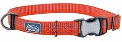 Coastal K9 Explorer Brights Reflective Adjustable Dog Collar 5/8&quot; X 10-14&quot; Canyon
