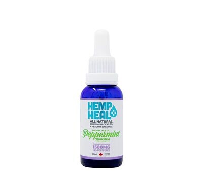 Hemp Heal Human Hemp Oil Peppermint 1500Mg, 30Ml Bottle