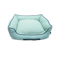 Resploot Sofa Bed - Rectangular - Teal Snakeskin - 70 x 60 x 23 cm (28 x 24 x 9 in)