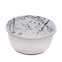 Dogit Stainless Steel Non-Skid Dog Bowl - Black & White Splash - 950 ml (32 fl.oz.)