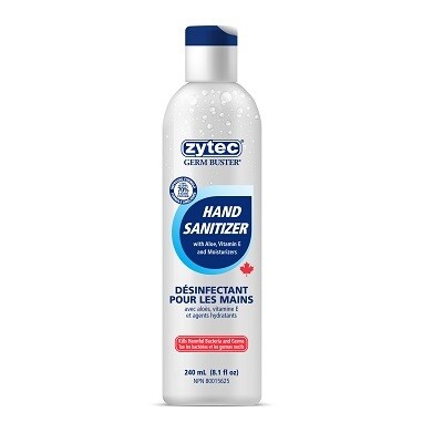 Hand Sanitizer-Zytec Germ Buster Pro 240Ml Pump Or Flip Cap
