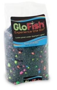 GloFish Gravel Black with Fluorescent Highlights 5lb