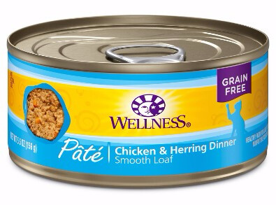Wellness Complete Health Pâté Chicken &amp; Herring Dinner Wet Cat Food, 5.5Oz