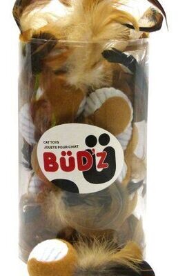 Bud-Z Ball With Feather Cat Toy