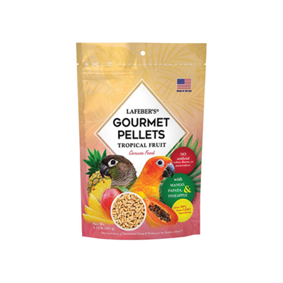 LAFEBER GOURMET PELLETS TROPICAL FRUIT CONURE FOOD 1.25 LB