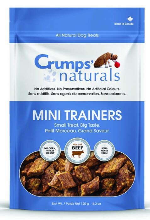 Crumps Mini Trainers Beef Semi Moist Dog 120G