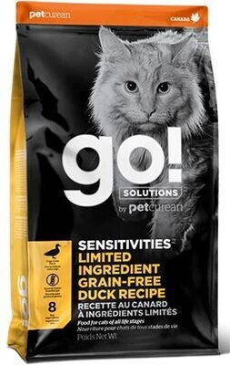 Go Sensitivities Lid Grain Free Duck Cat 8lb