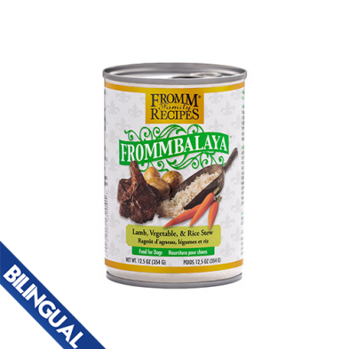 FROMM Frommbalaya Lamb, Vegetable, & Rice Stew Wet Dog Can 12.5oz