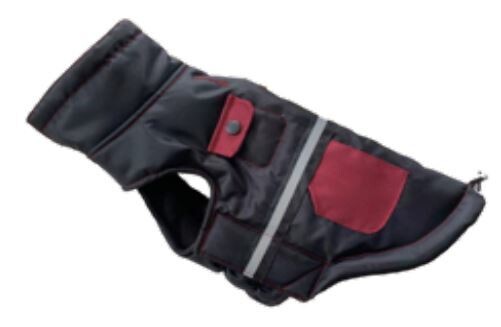 Doggie-Q Ref High Collar Tech Jacket Black/Red 14&quot;