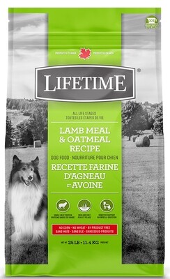 Lifetime All Life Stages Lamb & Oatmeal Dog Food 11.4kg