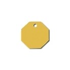 Pet Tag - Stop Sign Small Gold