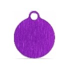 Pet Tag - Circle Large Purple
