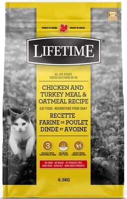 Lifetime All Life Stages Chicken, Turkey & Oatmeal Cat Food 6.5kg