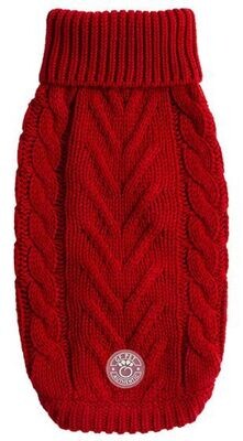 Gf Pet Chalet Sweater Red Medium Dog 1pc