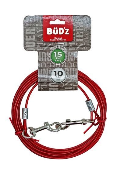 Bud&#39;Z 10&#39; Tie Out (Up To 15 Lbs)