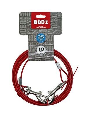 Bud'Z 10' Tie Out (Up To 25 Lbs)