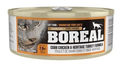 Boreal Cobb Chicken And Heritage Turkey Cat 24x80g
