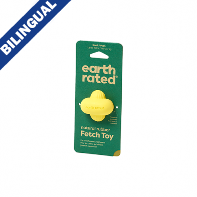 EARTH RATED FETCH TOY NATURAL RUBBER SMALL DOG TOY