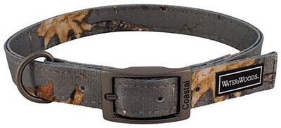 Water And Woods Double Ply Patterned Hound Dog Collar Country Roots Evergreen Dog 1inx26in 1pc