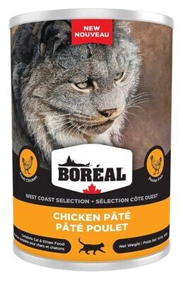 Boreal West Coast Chicken Pate Canned Cat Food 12x400g
