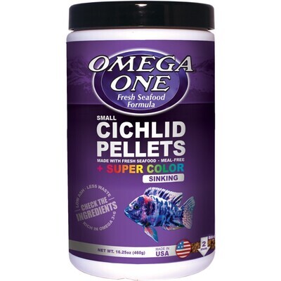 Omega One Super Color Cichlid Pel Snkn 16.25oz