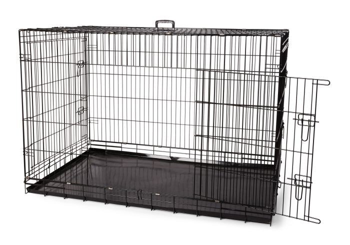 Bud&#39;Z Deluxe Crate Non Collapsible Double Doors Dog 54in 1pc