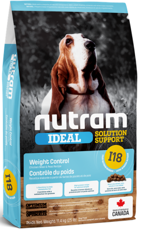 Nutram Dog Ideal Solution Support I18 Weight Control Dog 11.4KG