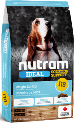 Nutram Dog Ideal Solution Support I18 Weight Control Dog 11.4KG