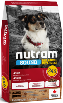 Nutram Dog Sound Balanced Wellness S46 Adult Dog 2KG