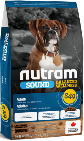 Nutram Dog Sound Balanced Wellness S49 Adult Dog 11.4KG