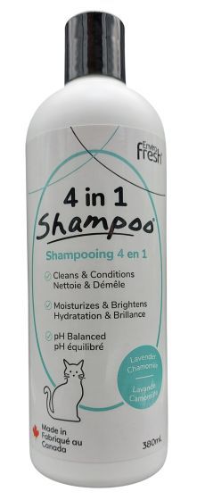 Enviro Fresh 4 In 1 Shampoo Lavender &amp; Chamomile Cat 380ml