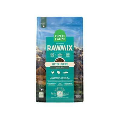 OPEN FARM RAWMIX GRAIN FREE KITTEN RECIPE DRY CAT FOOD 8LB