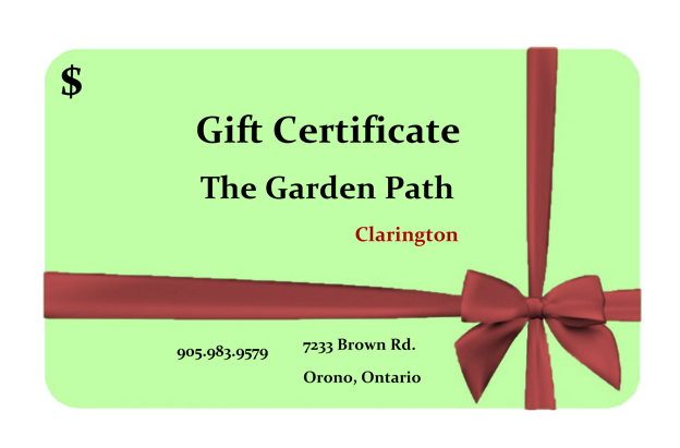 The Garden Path - Gift Certificate
