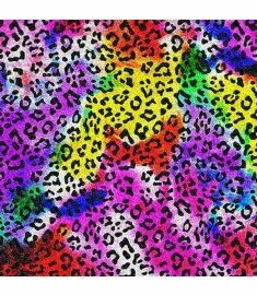 Leopard Multicolors Glitter Vinyl