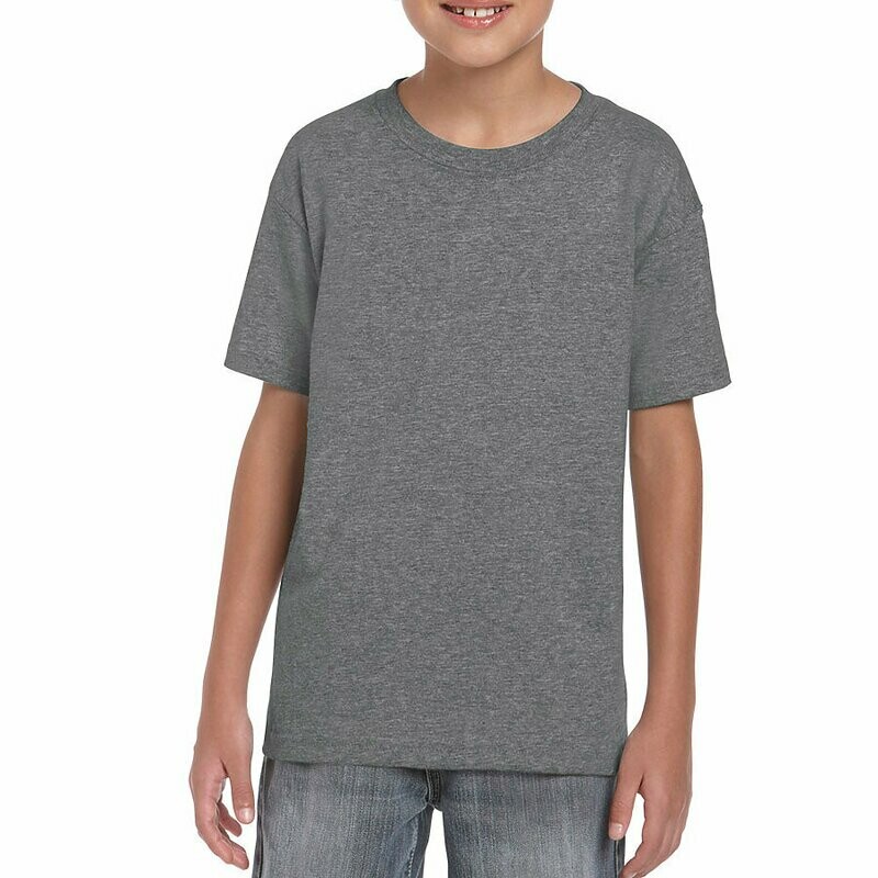 Gildan Tshirt  Graphite Heather Youth