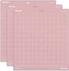 Nicapa Cutting Mat Pink Fabric Grip 12&quot; X12&quot; 