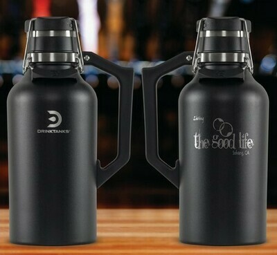 Good Life Logo&#39;d 64 oz Insulated DrinkTanks® Growler