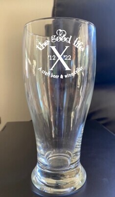 &quot;The Good Life&quot; 10 Year Anniversary Beer Pint Glass