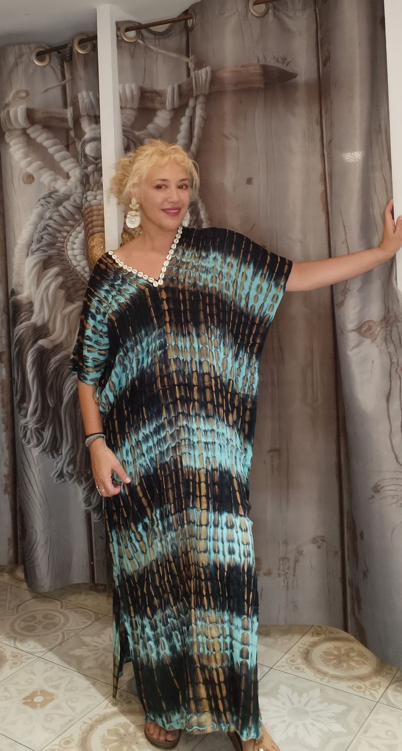 Kaftan Garis Long